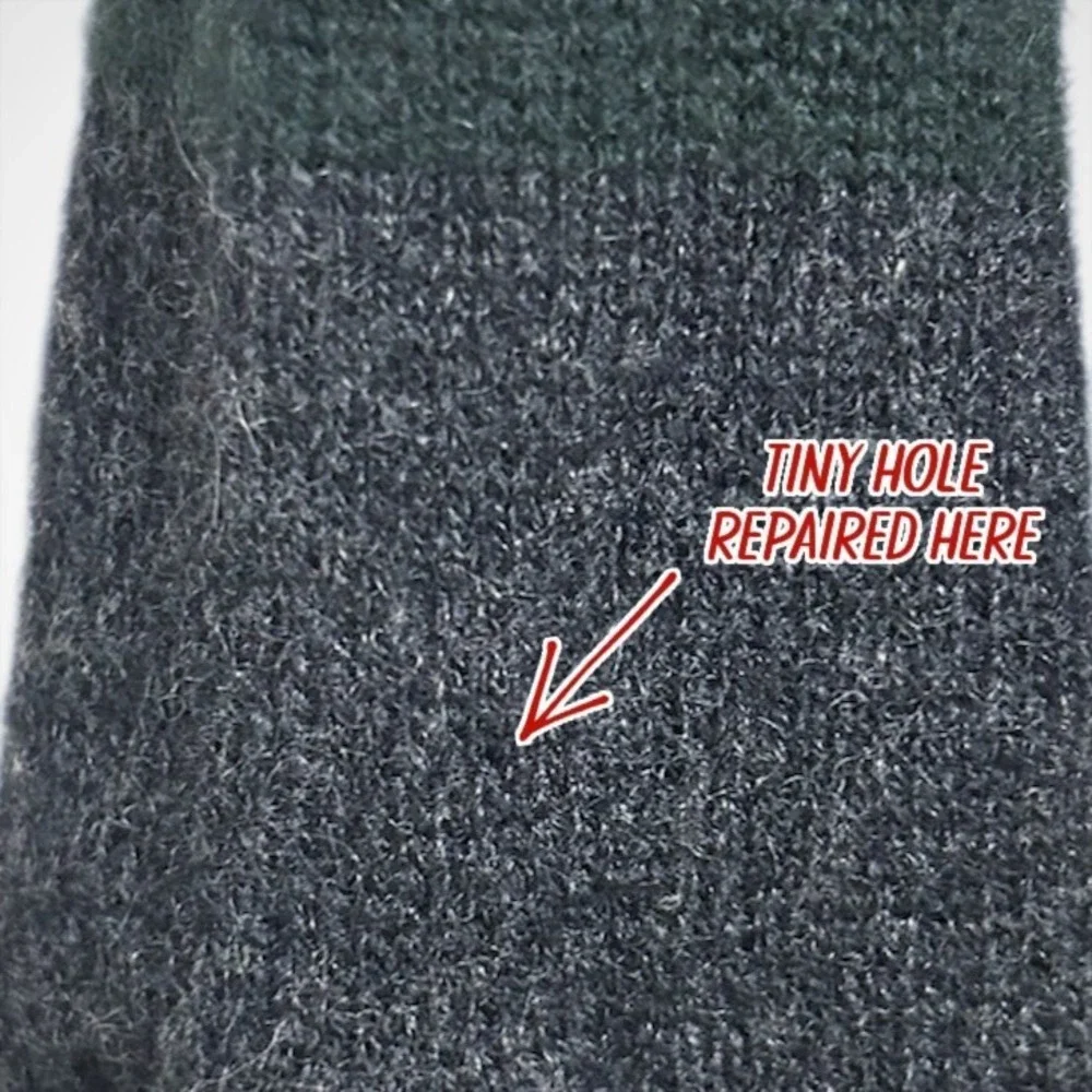 AQUA Cashmere Cardigan Sweater Hoodie XS Green Gray Stripes Open Front Luxury‎